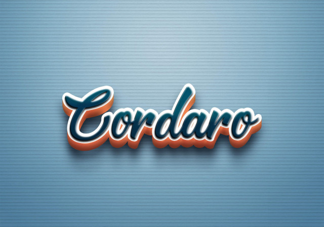 Free photo of Cursive Name DP: Cordaro