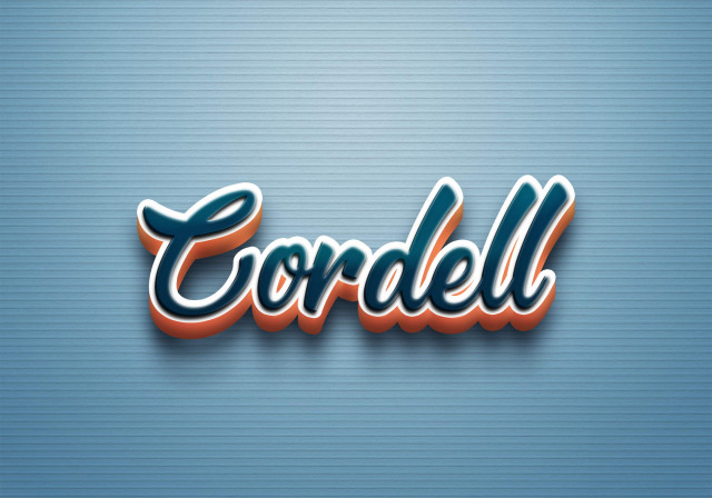 Free photo of Cursive Name DP: Cordell