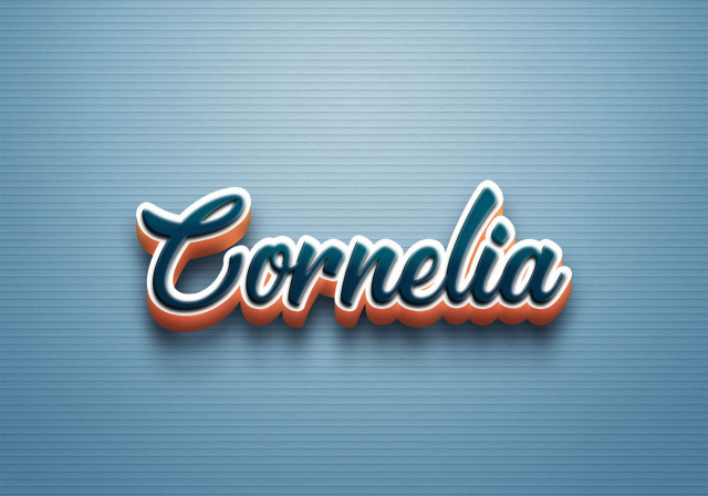 Free photo of Cursive Name DP: Cornelia