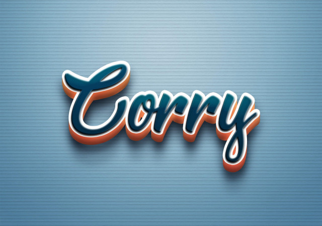 Free photo of Cursive Name DP: Corry