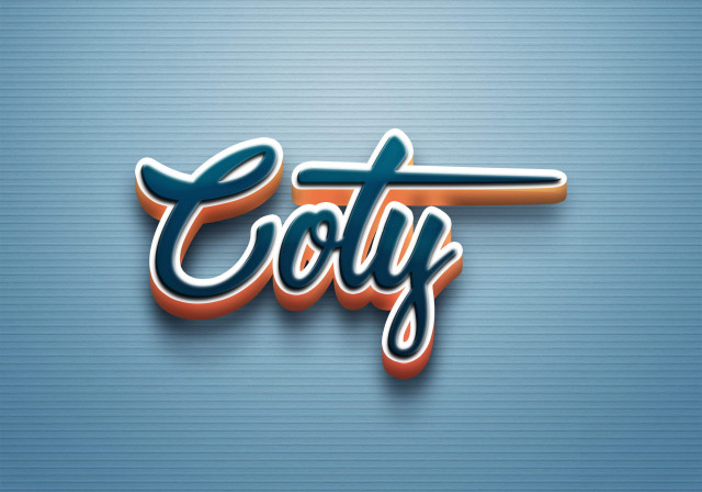 Free photo of Cursive Name DP: Coty