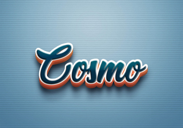Free photo of Cursive Name DP: Cosmo