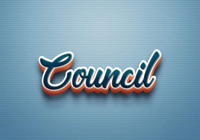 Free photo of Cursive Name DP: Council