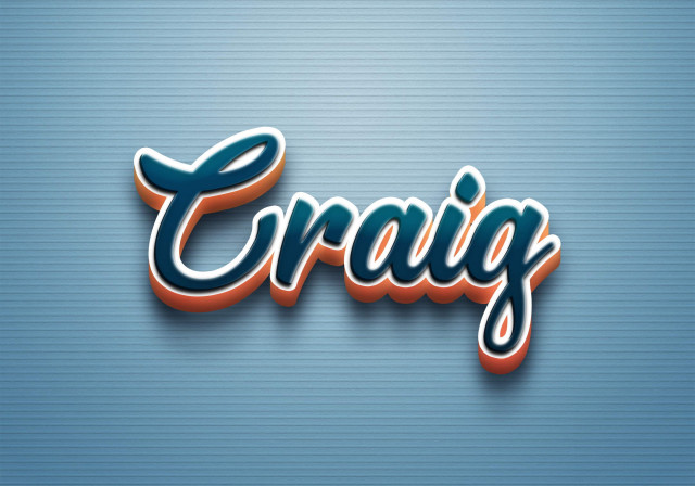 Free photo of Cursive Name DP: Craig