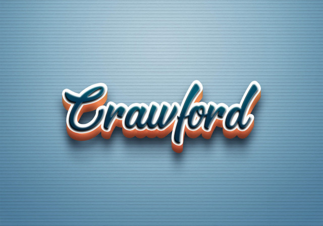 Free photo of Cursive Name DP: Crawford