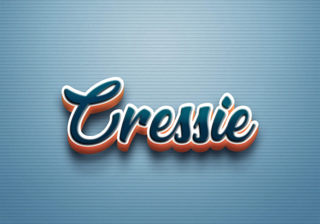 Free photo of Cursive Name DP: Cressie