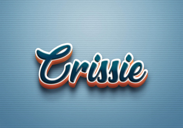 Free photo of Cursive Name DP: Crissie