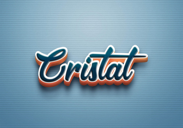 Free photo of Cursive Name DP: Cristal