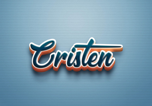 Free photo of Cursive Name DP: Cristen