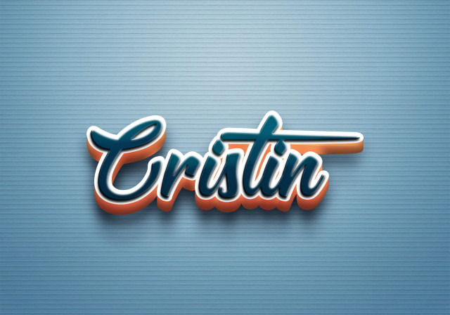 Free photo of Cursive Name DP: Cristin