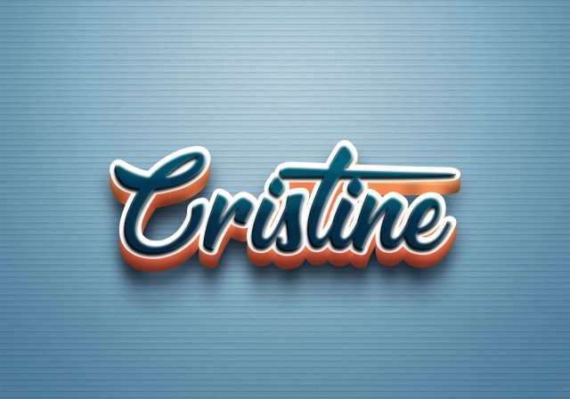 Free photo of Cursive Name DP: Cristine