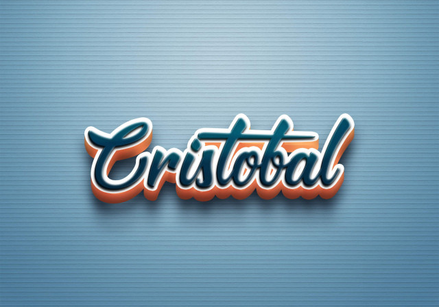 Free photo of Cursive Name DP: Cristobal