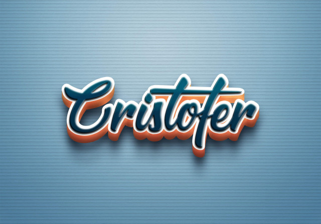 Free photo of Cursive Name DP: Cristofer