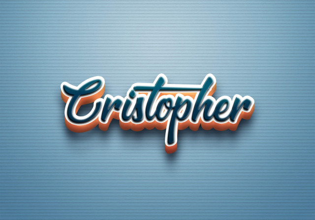 Free photo of Cursive Name DP: Cristopher