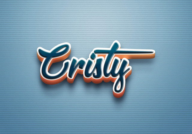 Free photo of Cursive Name DP: Cristy