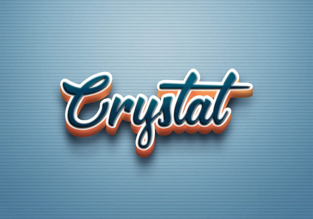 Free photo of Cursive Name DP: Crystal