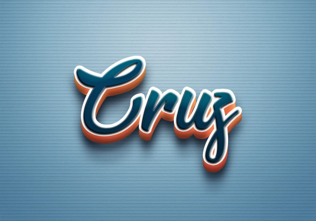 Free photo of Cursive Name DP: Cruz