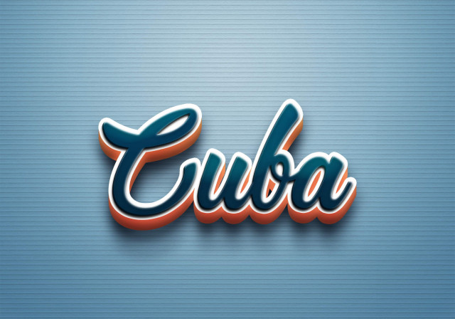 Free photo of Cursive Name DP: Cuba