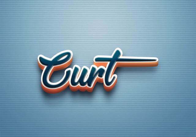 Free photo of Cursive Name DP: Curt