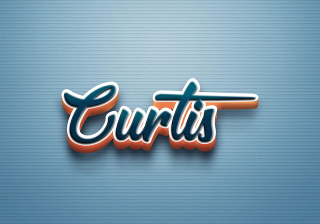 Free photo of Cursive Name DP: Curtis