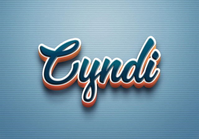 Free photo of Cursive Name DP: Cyndi