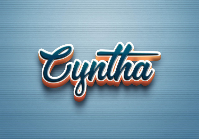 Free photo of Cursive Name DP: Cyntha