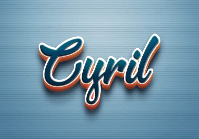 Free photo of Cursive Name DP: Cyril