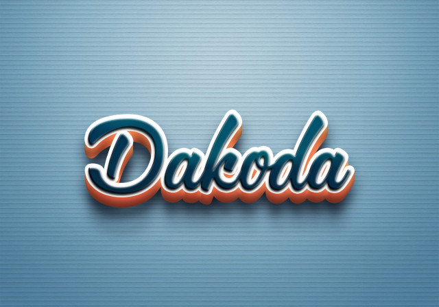 Free photo of Cursive Name DP: Dakoda