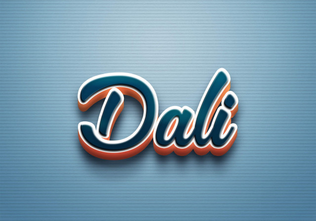 Free photo of Cursive Name DP: Dali