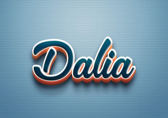 Free photo of Cursive Name DP: Dalia