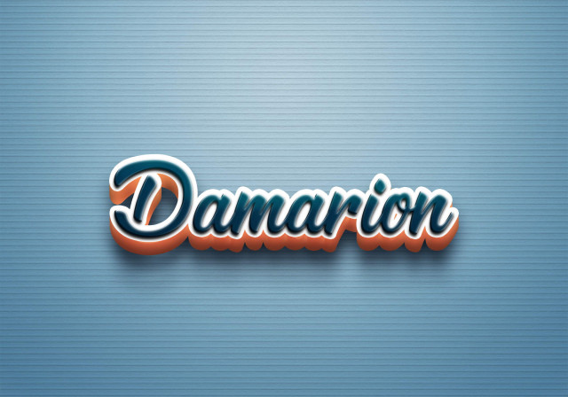 Free photo of Cursive Name DP: Damarion