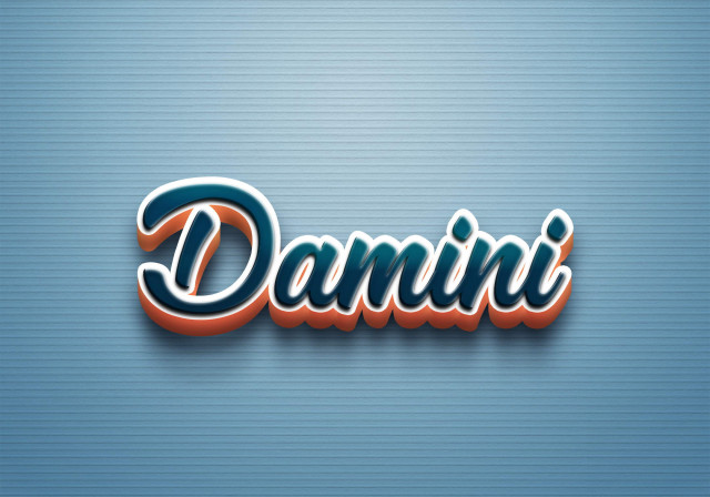 Free photo of Cursive Name DP: Damini