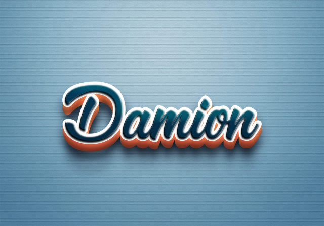 Free photo of Cursive Name DP: Damion