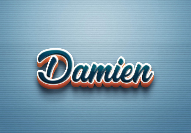 Free photo of Cursive Name DP: Damien