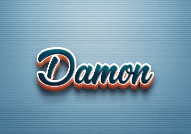 Free photo of Cursive Name DP: Damon