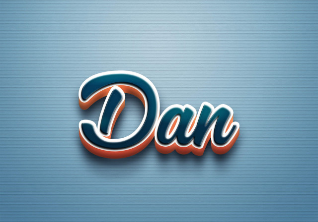 Free photo of Cursive Name DP: Dan