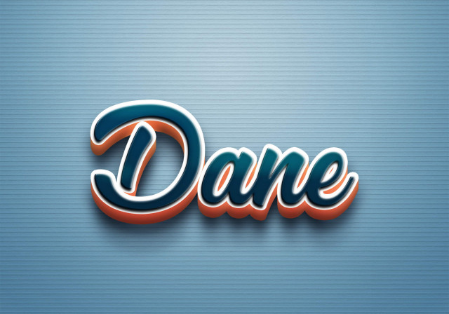 Free photo of Cursive Name DP: Dane