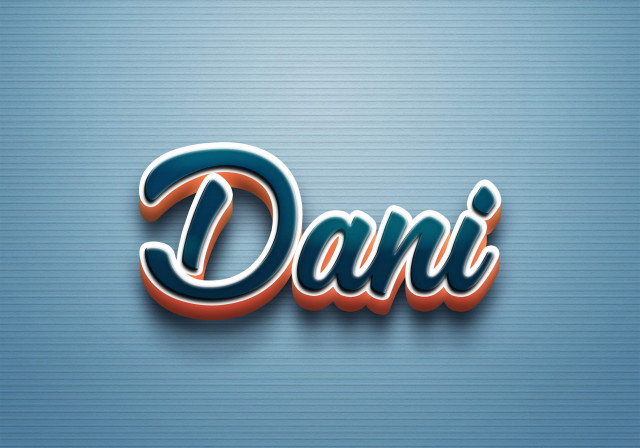 Free photo of Cursive Name DP: Dani