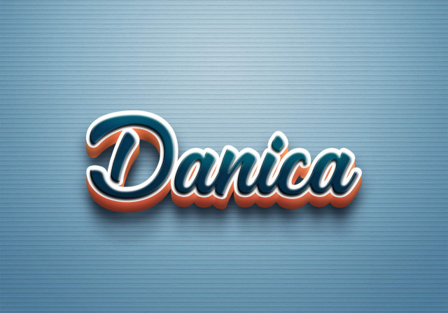 Free photo of Cursive Name DP: Danica