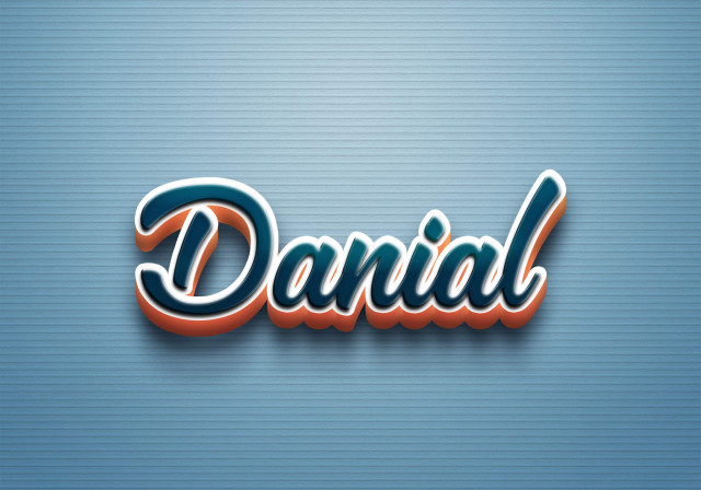 Free photo of Cursive Name DP: Danial