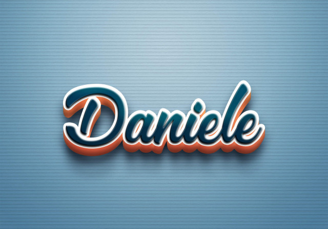 Free photo of Cursive Name DP: Daniele