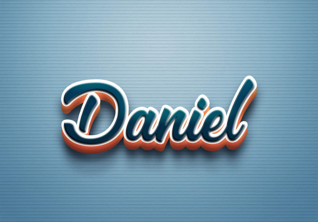 Free photo of Cursive Name DP: Daniel
