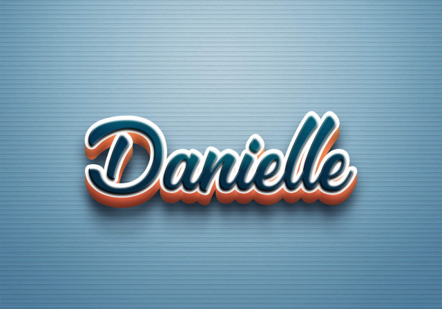 Free photo of Cursive Name DP: Danielle