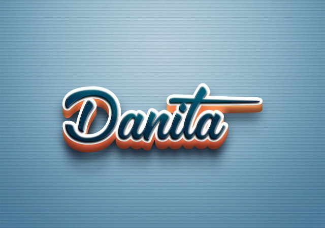 Free photo of Cursive Name DP: Danita