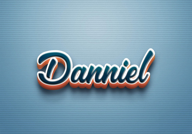 Free photo of Cursive Name DP: Danniel