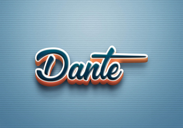 Free photo of Cursive Name DP: Dante