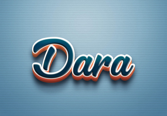 Free photo of Cursive Name DP: Dara