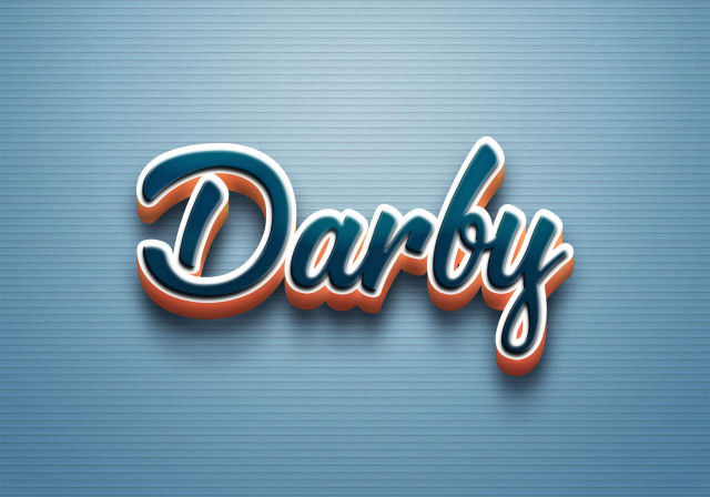 Free photo of Cursive Name DP: Darby