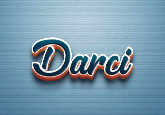 Free photo of Cursive Name DP: Darci