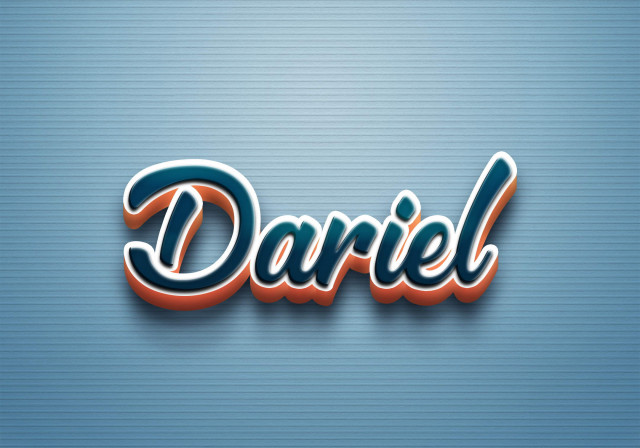 Free photo of Cursive Name DP: Dariel